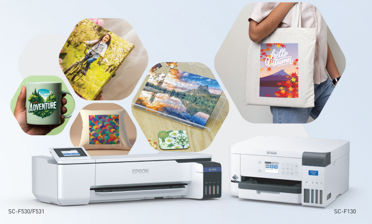 Epson SureColor SC-F530 เครื่องพิมพ์ซับลิเมชั่น 24 นิ้ว สำหรับงานผ้าและของพรีเมียม