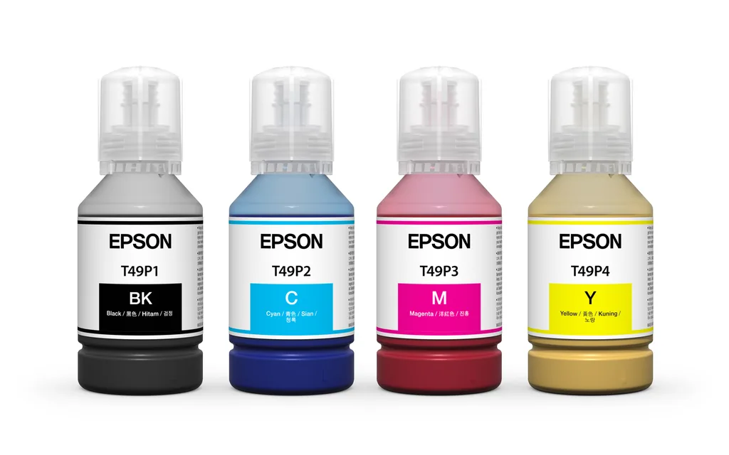ขวดหมึกซับลิเมชั่นแท้ของ Epson ครบ 4 สี CMYK