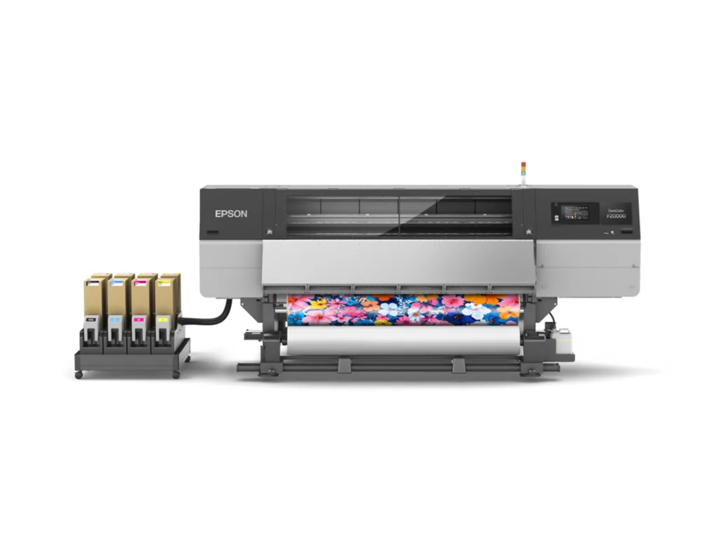 เครื่องพิมพ์ซับลิเมชั่นอุตสาหกรรม Epson SureColor F20030 หน้ากว้าง 76 นิ้ว พร้อมชุดม้วนกระดาษ